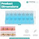 image 2 of 2 Times A Day Weekly Pill Organiser, 14-Compartment Pill Case - 3pcs