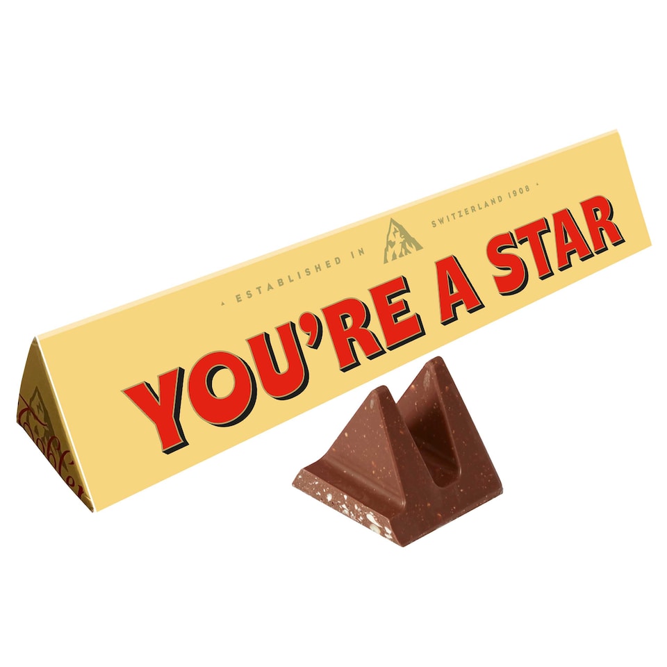 image 1 of Toblerone You're A Star Gift Chocolate Gift Bar 360g