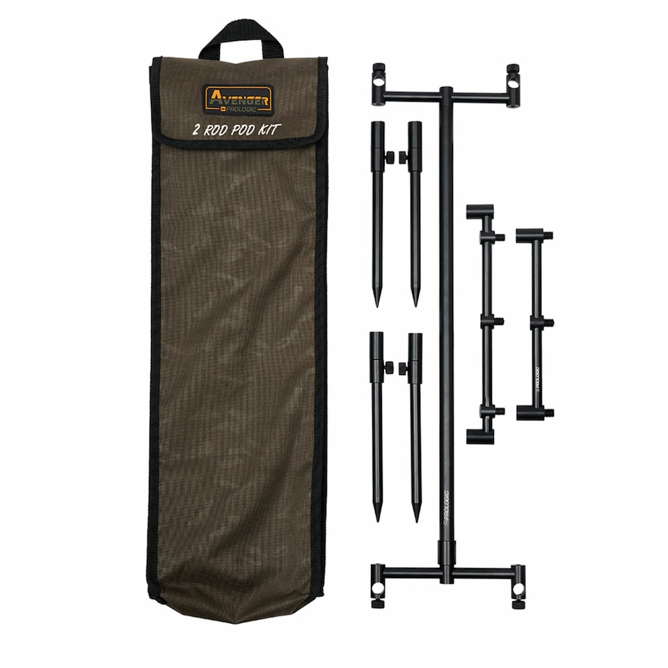 image 1 of Prologic Avenger 2 Rod Pod Kit With Carrycase - Black