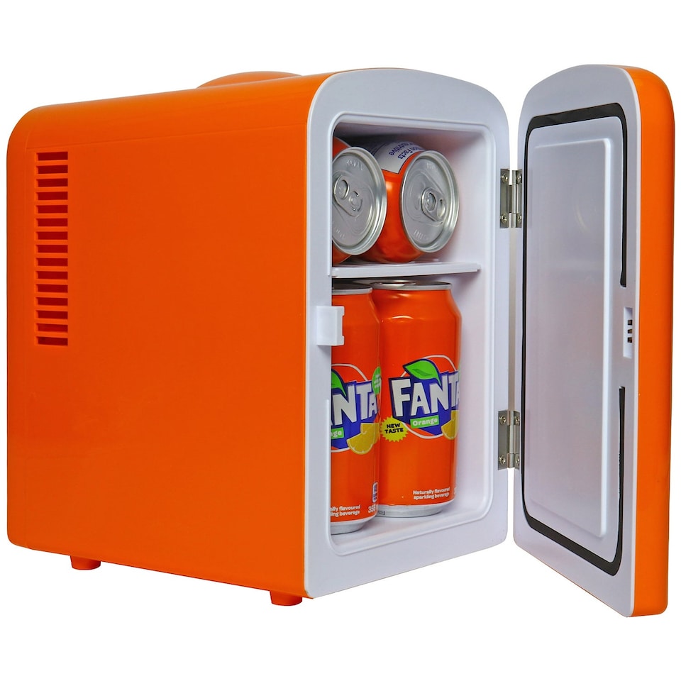 image 1 of Coca-Cola Fanta 4L Cooler/Warmer 12V DC 230V AC Mini Fridge, Orange