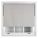 image 2 of FURNISHED Blackout Roller Blinds with Triple Round Eyelets Cut to Size Easy Fit Window Shade | Grey | Grey | (W) 120cm x (L) 165cm