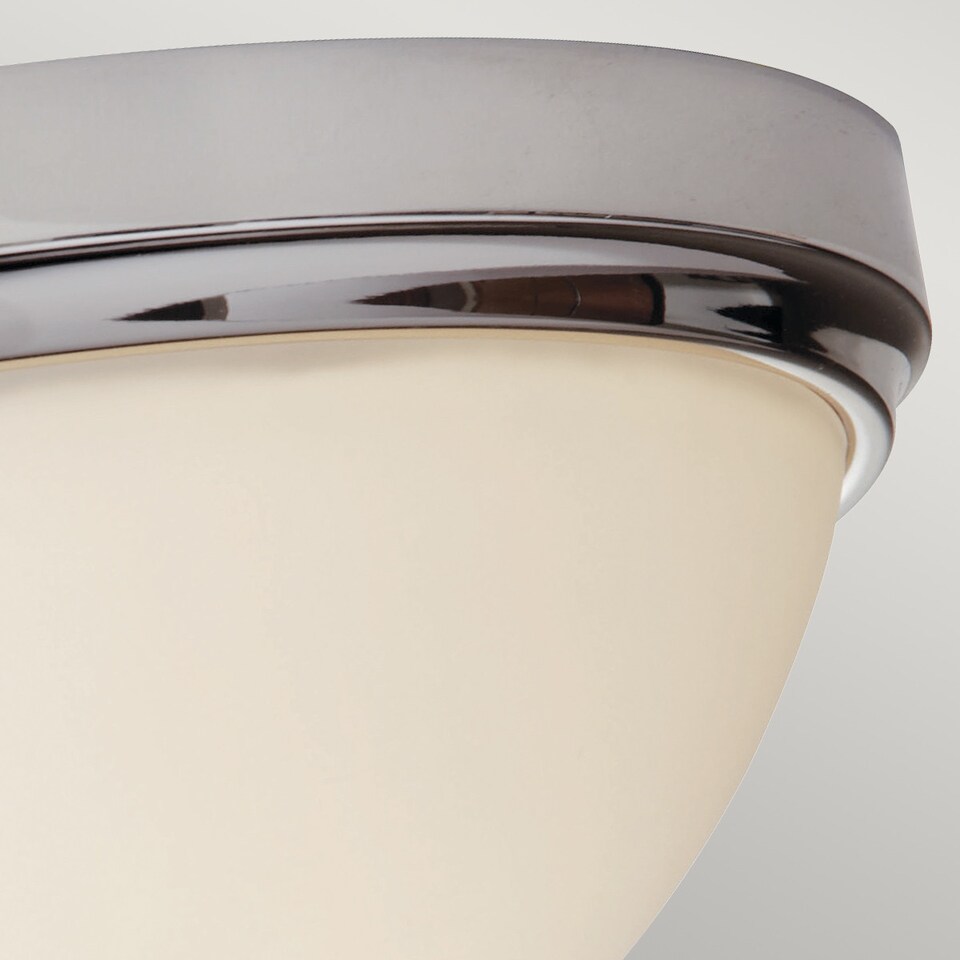 image 1 of Malibu 2 Light Bathroom Flush Mount Ceiling Light Polished Chrome IP44, E27