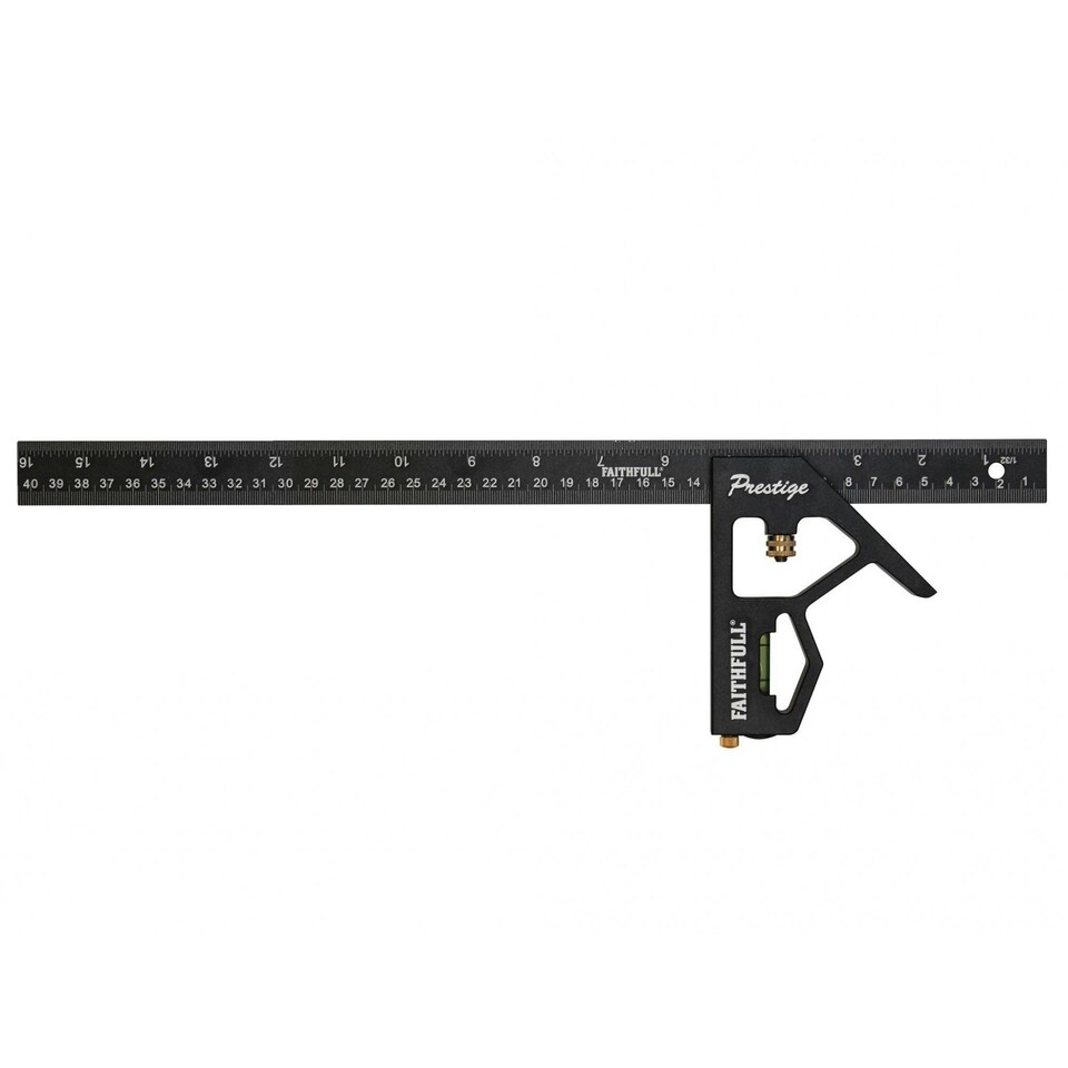 Faithfull Prestige Combination Square - Multi Colour - 400mm (16in)
