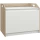 image 1 of HOMCOM Storage Bench Lift Top Cabinet Accent Seat Storage Box | White | One Size
