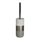 image 3 of Showerdrape Luxe Grey/White Toilet Brush & Holder | Multi | White | 1