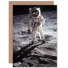 Nasa Apollo 11 Astronaut Buzz Aldrin Moon Landing Greeting Card