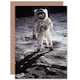 image 1 of Nasa Apollo 11 Astronaut Buzz Aldrin Moon Landing Greeting Card