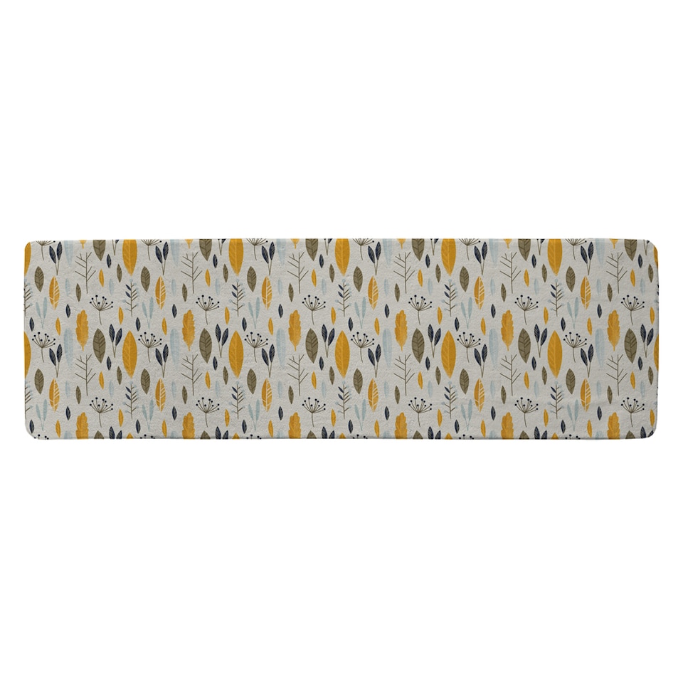 image 1 of Autumn Floral Illustrations Runner Rug | Multi