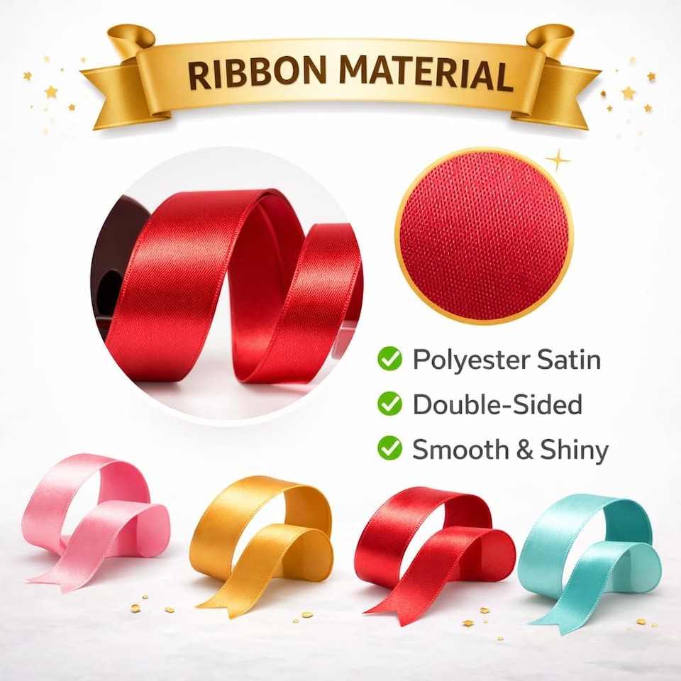 image 1 of Satin Ribbon for Fabric & Gift Wrapping - 25mm x 10 Metres