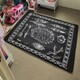 image 4 of Boho Style  motivating phrase (Rug) Black | Medium: 80x150cm