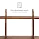 image 5 of Montague Floating Shelves - 2 Tier Solid Wood Wall Mounted Shelf