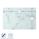 image 5 of Harbour Housewares Rectangle Glass Chopping Board - 30cm x 20cm - Black Marble - Cutting Board Worktop Saver Worksurface Protector Glass Chopping Board Black