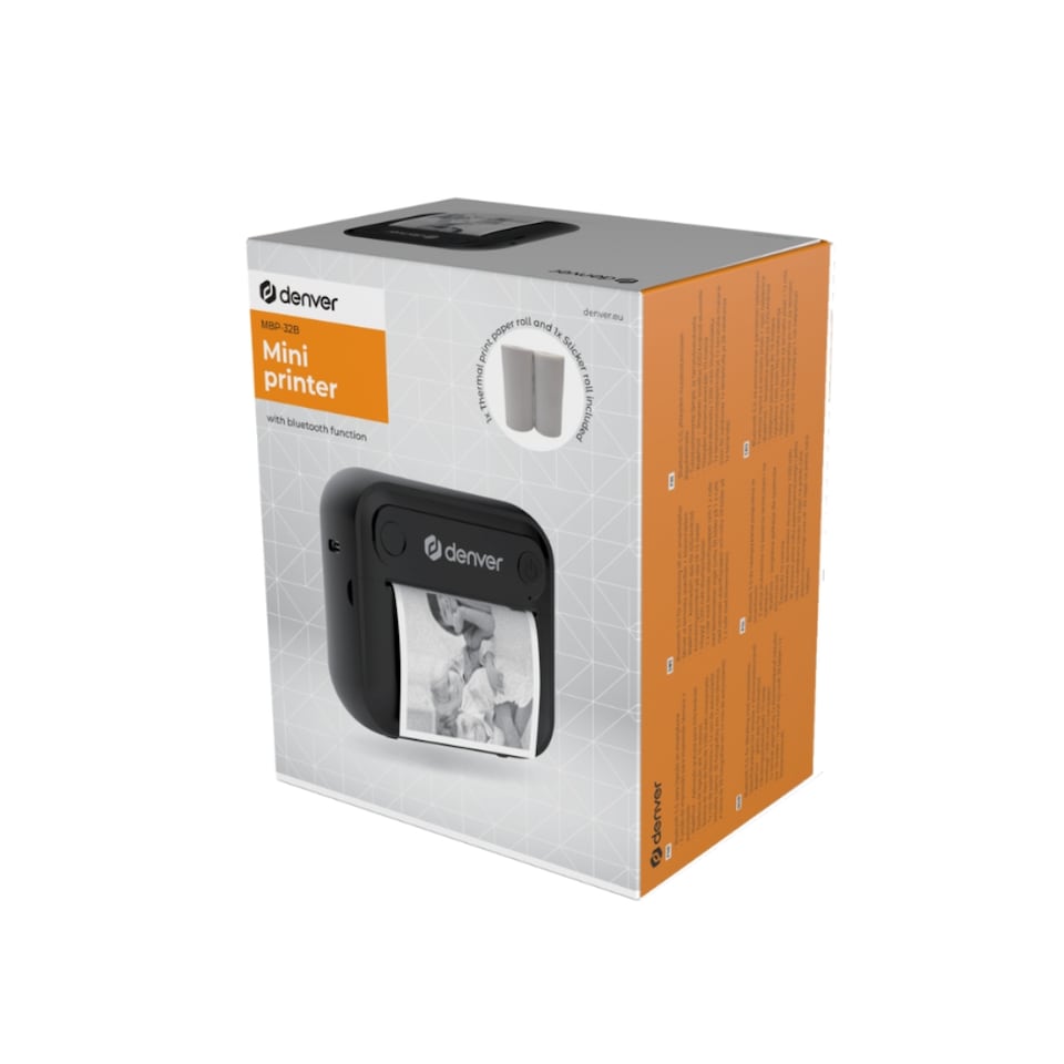 image 1 of Denver Bluetooth Thermal Printer with built-in rechargeable battery