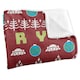 image 2 of Rick And Morty Merry Rickmas Pickle Rick Christmas Blanket - Multicoloured - One Size