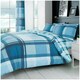image 1 of VELVETIO Waverly Check Duvet Cover Set Reversible Polycotton Easy Care Beddings Blue | Single