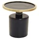 image 2 of Interiors by Premier Elva Navy And Gold Side Table