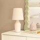 image 2 of ValueLights Arlo Rose Pink Ceramic Table Lamp with Rose Shade