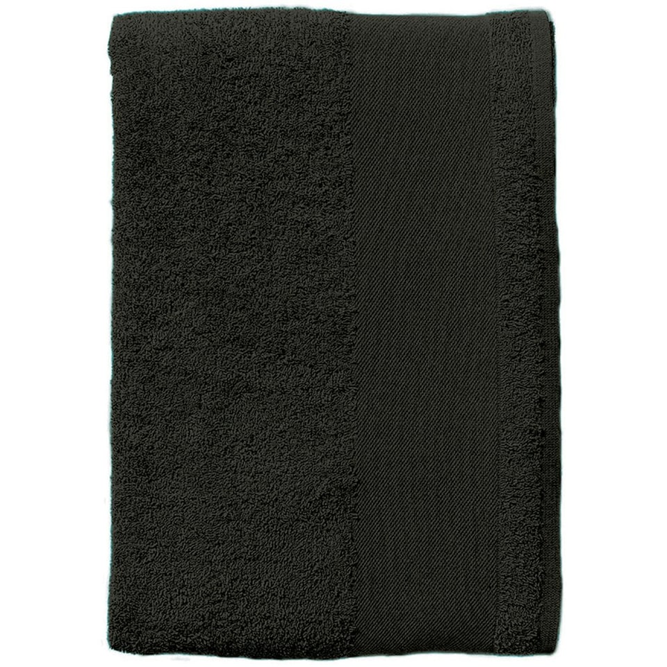 image 1 of SOLS Island Guest Towel (30 X 50cm) - Black - One Size | Black | One size