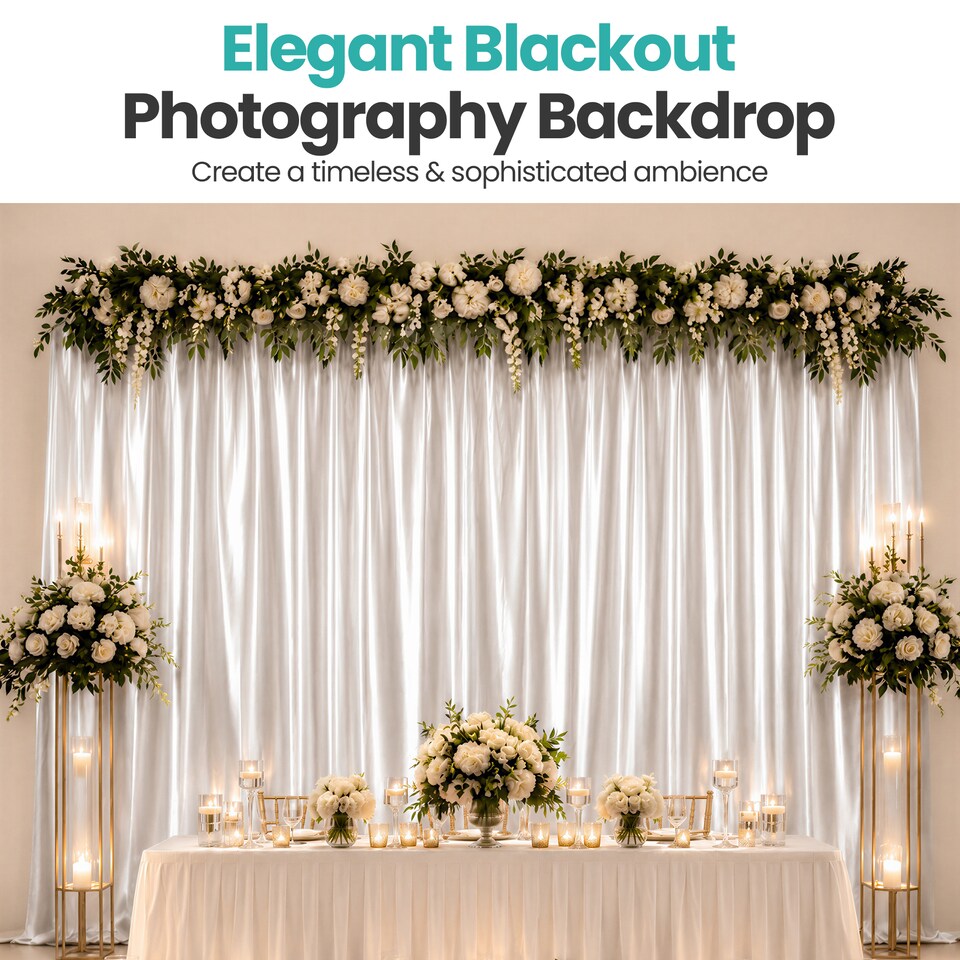 image 1 of Blackout Polyester Photography Backdrop for Studio Photo Shoot - 3x3m