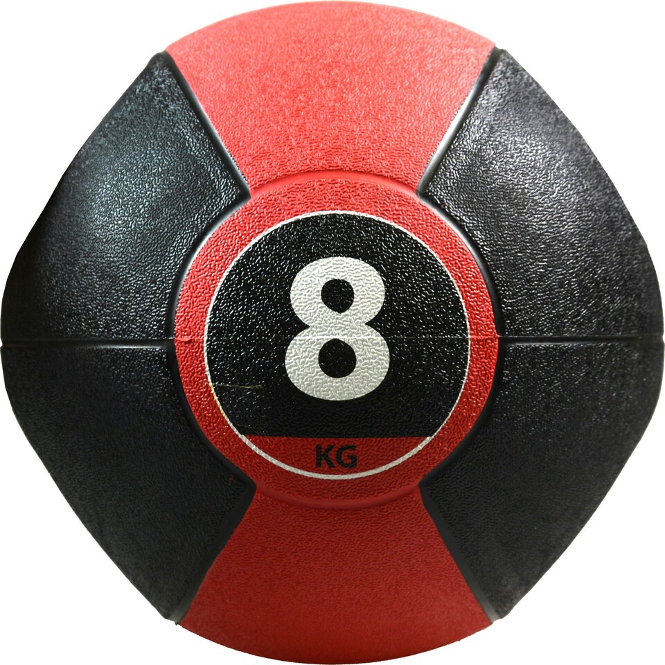 image 1 of Medicine Ball with Handles - 8kg (Red)