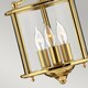 image 4 of Gentry 3 Light Small Ceiling Lantern Pendant Polished Brass, E14