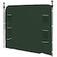 image 1 of Outsunny Gazebo Side Panel, Canopy Sidewall Panel with 4 Mesh Bags and 2 Storage Pockets for 3 x 3 m Straight Leg Pop Up Gazebos, 1 Pack Sidewall Only, Green
