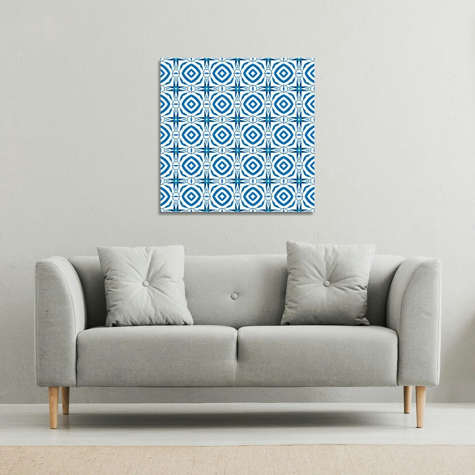 image 1 of Blue powerful (Canvas Print) 61 x 61 x 4cm