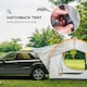image 3 of Outsunny 5 Man Tailgate Tent 2000mm Waterproof | Grey | Grey and Orange | 239x210x210 cm
