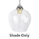 image 1 of ValueLights Classic Style Clear Glass Bell Dome Ceiling Lamp Pendant Light Shade