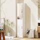 image 2 of kleankin Tall Mirrored Bathroom Cabinet, Bathroom Storage Cupboard, Floor Standing Tallboy Unit with Adjustable Shelf, White