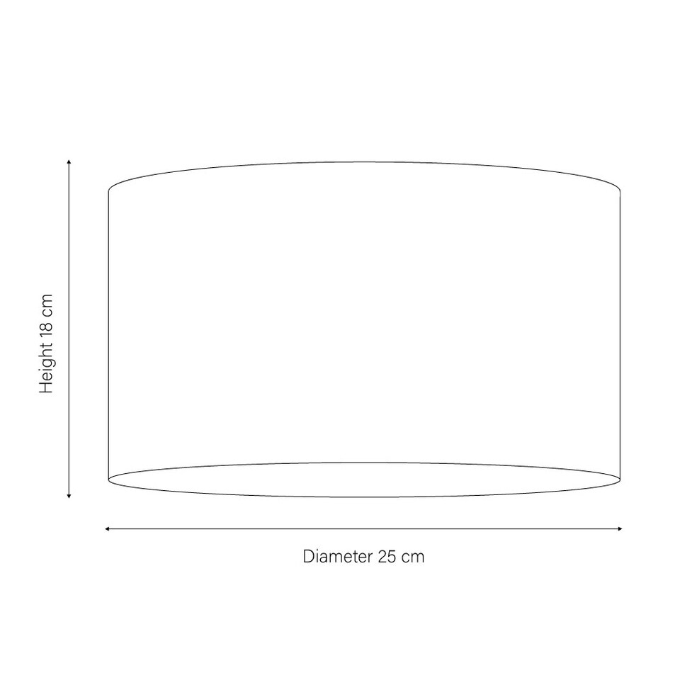 image 1 of Contemporary Cream Cotton 10 Table/Pendant Lamp Shade with Shiny Copper Inner | Cream