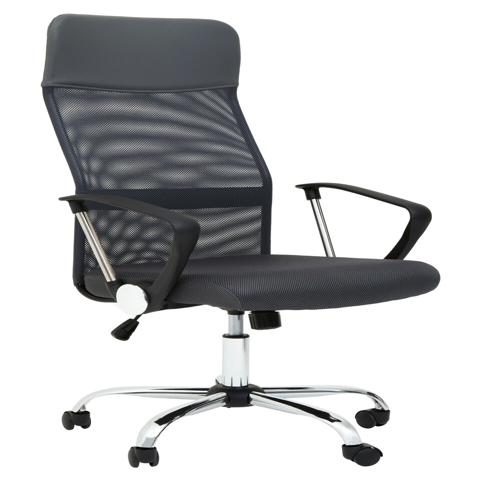 image 1 of Interiors by Premier Brent Grey Mesh Home Office Chair