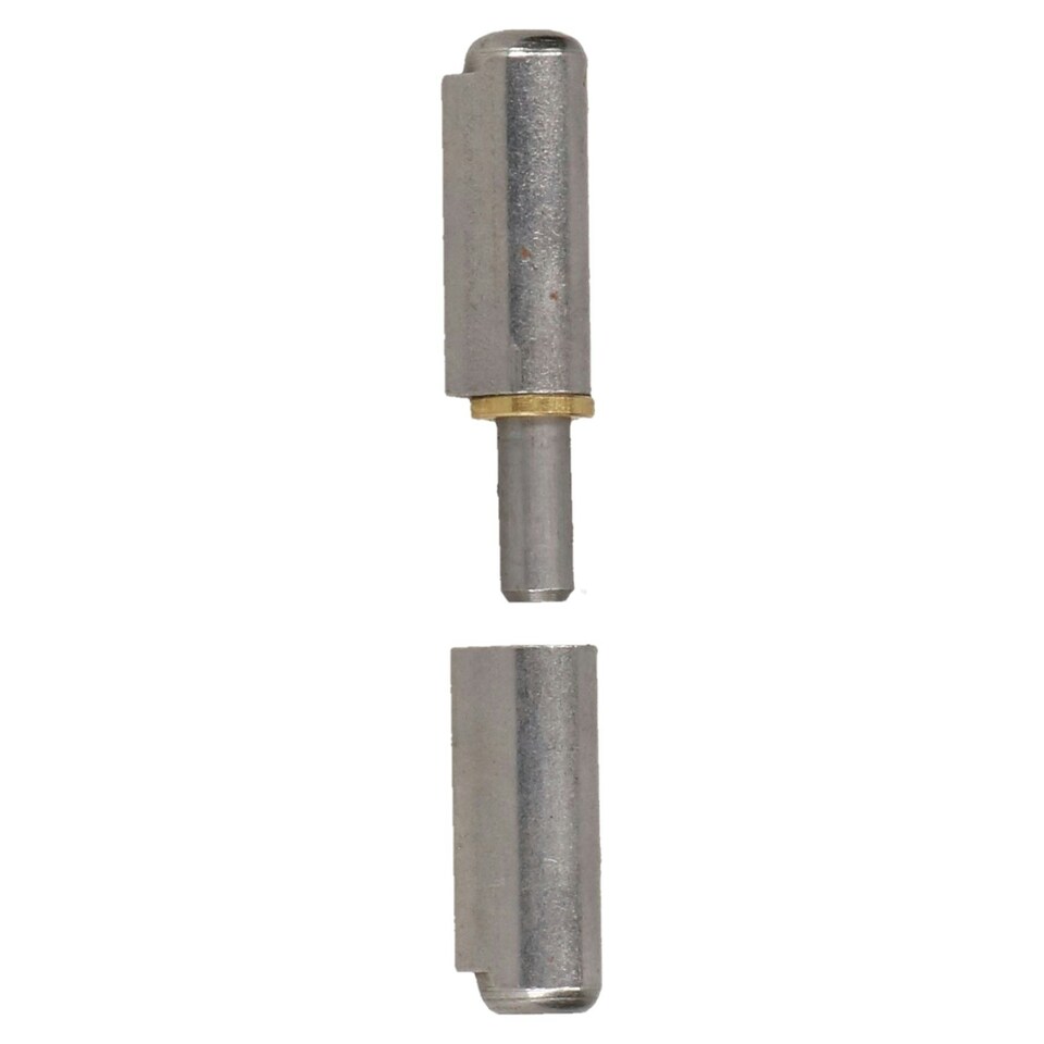image 1 of Lift Off Bullet Hinge Weld On Brass Bush 10x60mm Heavy Duty Door Hatch 4PK Silver