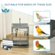 image 7 of PawHut Parrot Cage, Travel Carry Pet Bird Cage Cockatiel w/ Metal Handle