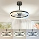 image 6 of HOMCOM Ceiling Fan Light with 3 Colour, Timer, Reversible, Remote, Black