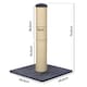 image 2 of Skylos Tall Cat Scratching Post Natural Sisal Pole Heavy Duty Base Toy