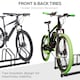 image 7 of HOMCOM Bike Parking Rack Bicycle Locking Storage Stand for 3 Cycling