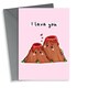 image 1 of Cute Volcano Valentine's Day Card