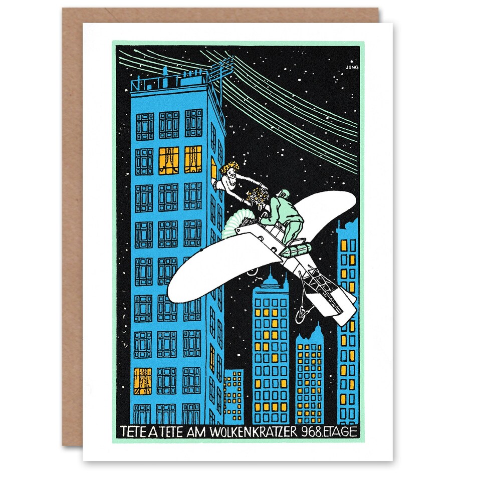 image 1 of Moriz Jung Art Card Rendezvous on 968th Floor of a Skyscraper