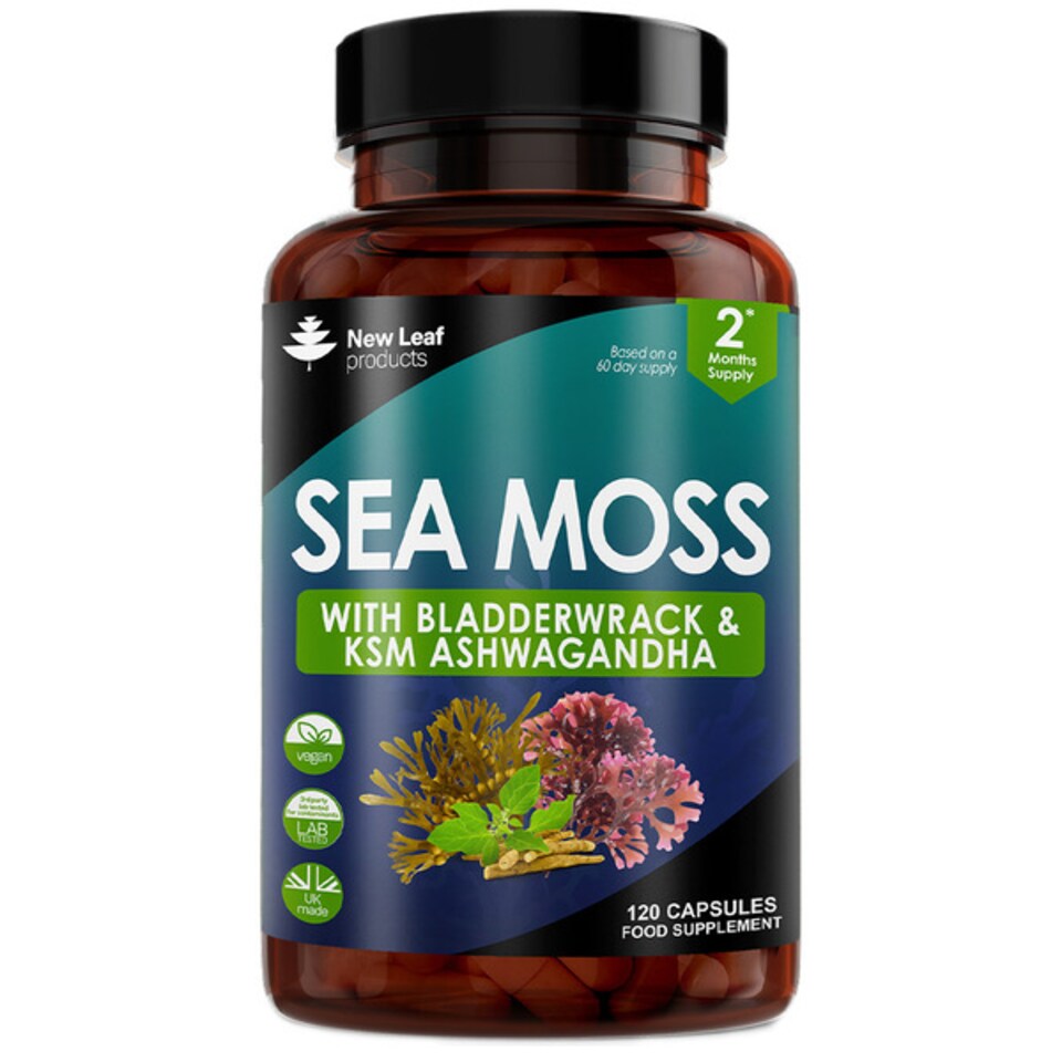 image 1 of Sea Moss Capsules + Bladderwrack & KSM Ashwagandha