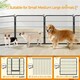 image 4 of Yaheetech 12 Metal Dog Playpen Panels, 80 × 80 cm Black