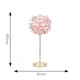 image 3 of ValueLights Charlie Gold Table Lamp Pink Globe Shade & Bulb | Multi