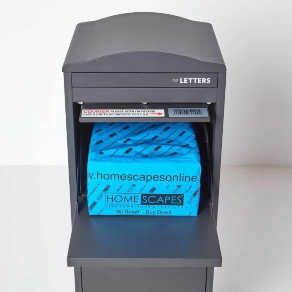 image 1 of SMART PARCEL BOX® Large Curved Top Front Access Dark | Grey | 1