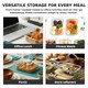 image 8 of 380ml Meal Prep Glass Containers with Airtight Lids Clip Lock Takeaway Containers Pack 4