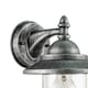 image 3 of Classic Style Outdoor Wall Lamp Lantern in Brushed Black Silver with Clear Shade | Silver