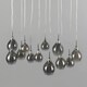 image 4 of BHS Carmella Diner Ceiling Pendant Bar | Silver | Smoke | 1