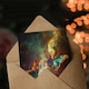 image 3 of Universe String Theory Cosmic Butterflies Dance Birthday Greeting Card