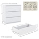 image 3 of Vida Designs Denver 3 Drawer Chest of Drawers Bedroom Storage, White