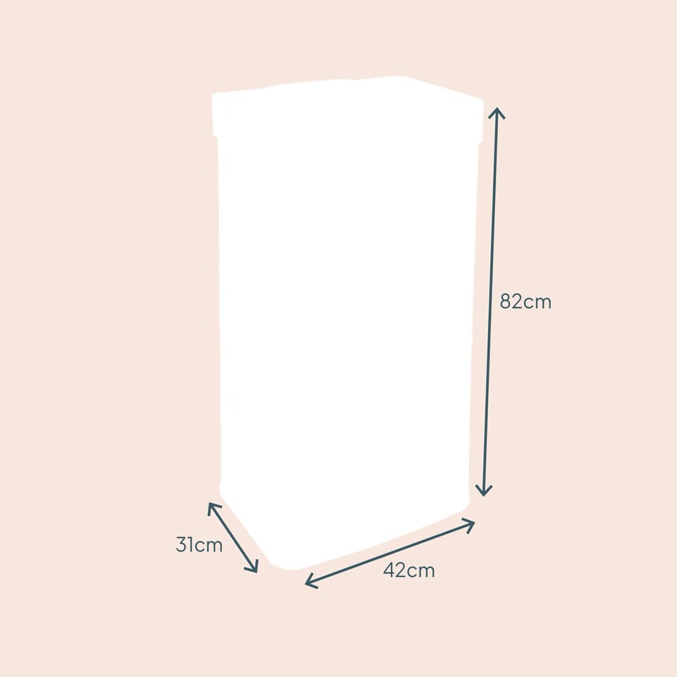 image 1 of Cooks Professional Recycling Sensor Bin 75L with Dual Compartments & Food Caddy | White | White & Copper