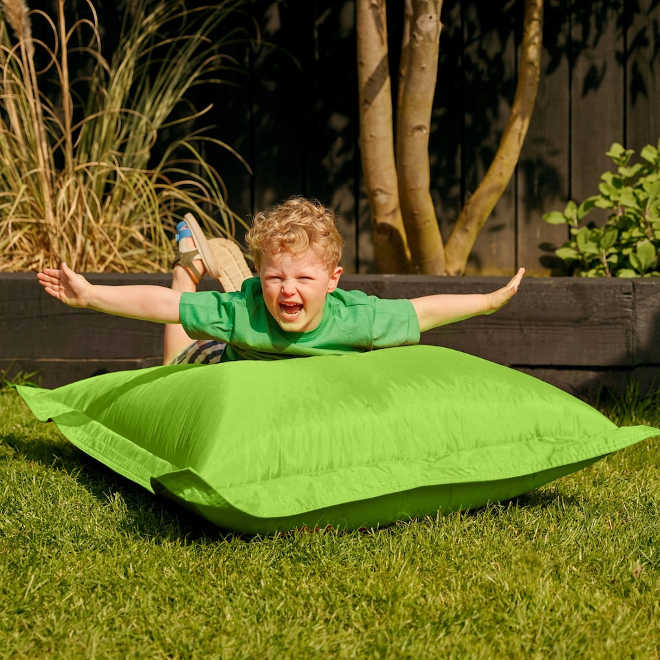 image 1 of icon Kids Bazaar Bag Lime Green Indoor Outdoor Kids Bean Bag Green